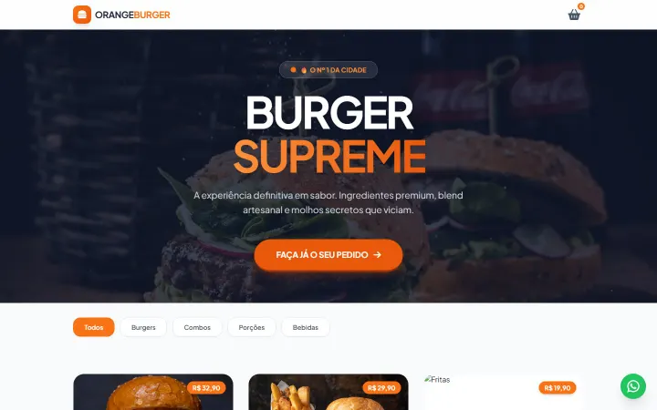 Página inicial do projeto Burguer Gemini